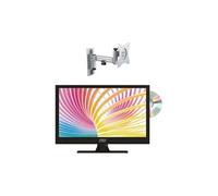 Pack tv led 15.6 pouces hd tnt dvd 12v support mural.180deg charge 15 kg l.37.6 x l.24 h.4.5 cm -