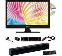 Pack tv led 16 pouces hd dvd integre bluetooth barre de son compact L.37.6 x H.24 x P.4.5 cm - ANTARION noir G