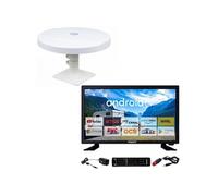 Pack ANTARION TV LED 19" 48cm Téléviseur HD SMART + Antenne TNT Omnidirectionnelle