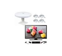 Pack ANTARION TV LED 19" 48cm Téléviseur HD 12V + Antenne TNT Camping Car + 4 Ventouses
