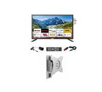 Pack ANTARION TV LED 22" 55cm Smart Connect Lecteur DVD Intégré + Support TV Camping Car