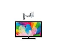 pack antarion tv led 21.5pouces 54cm full hd 12v campingcar support tv 180° charge max 15kg G