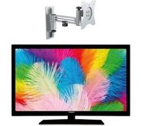 pack antarion tv led 21.5pouces 54cm full hd 12v campingcar support tv 180° charge max 15kg G