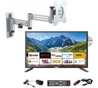 Pack ANTARION TV LED 22" 55cm Smart Connect Lecteur DVD + Support TV Double Bras
