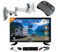 Pack ANTARION TV LED 19" 48cm Téléviseur HD ANDROID + Support TV Double Bras + Clavier sans fil
