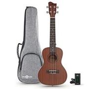 Pack Ukulélé Concert en Sapelli par Gear4music