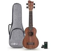Pack Ukulélé Électro-Acoustique Soprano en Koa par Gear4music
