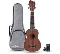 Pack Ukulélé Électro-Acoustique Soprano en Sapelli par Gear4music