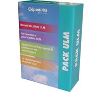 Pack ulm Coffret 4 volumes : Manuel du Pilote ULM, 400 questions pour le pilote ULM, Apprendre à piloter les ULM Multiaxe et les avions légers et Réglementation du Pilote ULM - Collectif - Cepadues - 
