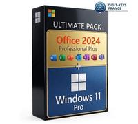 Pack Ultime : Windows 11 Pro + Office 2024 Pro Plus - Activation Immédiate et Garantie à Vie