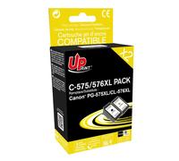 UPrint - Pack de 2 - compatible - remanufacturé - cartouche d'encre (alternative pour : Canon PG575XL, Canon CL576XLXL) - pour Canon PIXMA TR4750i, TR4751i, TS3550i
