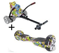 UrbanGlide Hoverboard et gyropode 65 Lite Multi – Roues 6,5″ 550 W + Kart Pilot Multi