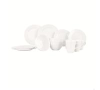 Pack vaisselle mélamine Royal 16 pièces Ivoire