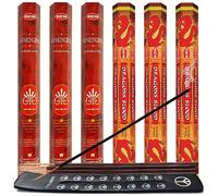 Pack vari de b tonnets d'encens Dragons Blood et de porte-encens de Hem Trumiri Insense