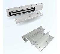 Pack Ventouse électromagnétique 12V DC, 350 kg, Pose en applique, Avec équerres de fixation - SECUPRO