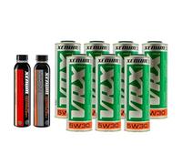 Pack Vidange Premium XENUM - 1x VRX500 375ml Additif Céramique + 1x M-FLUSH 350ml Nettoyant moteur + 7x 1L 5W30 VRX Gen2 Huile Céramique Blanche