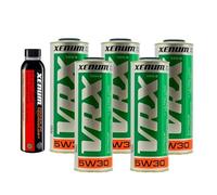 Pack Vidange XENUM - 1x M-FLUSH 350ml Nettoyant moteur + 5x 1L 5W30 VRX Gen2 Huile Céramique Blanche