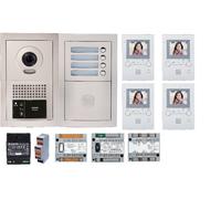 Pack vidéo 4 postes complet blanc AIPHONE 200384