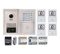 Pack vidéo 4 postes complet blanc AIPHONE 200384