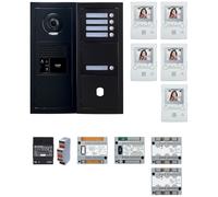 Pack vidéo 5 postes complet noir - AIPHONE - 200457