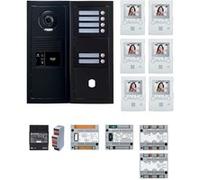 Pack vidéo 6 postes complet noir AIPHONE 200458