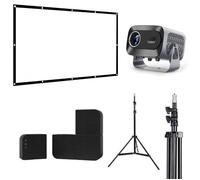 KYF Pack Complet Vidéoprojecteur Android 13, Écran 100", Trépied, Enceintes 20W