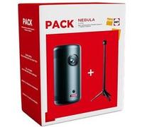 Anker Tech Vidéoprojecteur Nebula Capsule 3 – Pack avec trépied et batterie – Noir