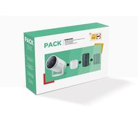 Pack Vidéoprojecteur nomade Samsung The Freestyle 2ème Gén. + batterie portable + étui protecteur + coque souple verte