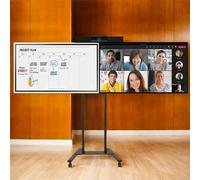 Pack Visio écran interactif + écran passif - Pied roulant