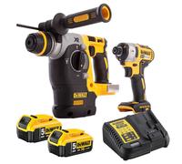 Pack visseuse à chocs et perfo-burineur SDS+ (2x5,0 Ah) Dewalt PPACK0002