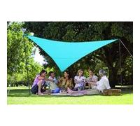 Pack voile d'ombrage triangulaire Camping Serenity 5m azur - JARDILINE - VK555 AZUR Terracotta G