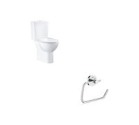 Pack WC à poser Bau Ceramic + Dérouleur de papier mural Essentials