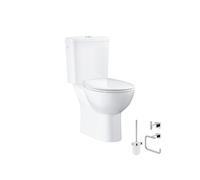Pack WC à poser Bau Ceramic quickfix + Accessoires salle de bain Essentials Cube