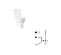 Pack WC à poser Bau Ceramic quickfix + Accessoires salle de bain Essentials Cube