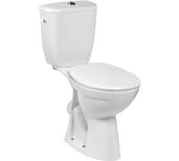 PACK WC AU SOL BRIVE SURELEVE PMR, sortie horizontale Blanc avec abattant - JACOB DELAFON - E22751-00