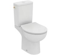 Pack WC au sol sans bride caréné 2,5/4L TIRSO + avec abattant frein de chute déclipsable