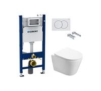 Pack WC Bati-support Geberit + WC Swiss Aqua Technologies Infinitio sans bride
