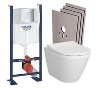 Pack WC Bâti Autoportant Rapid SL + WC sans bride Integra avec fixations invisibles + Abattant softclose + Set habillage