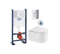 Pack WC Bâti autoportant + WC sans bride SAT + Abattant SoftClose + Plaque Chrome (ProjectDelano-1)