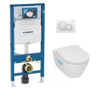 Pack WC Bati-support Geberit + WC sans bride Serel SP27