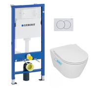 Pack WC Bati-support Geberit + WC sans bride Serel SP27