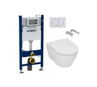 Pack WC Bati-support Geberit + WC sans bride Serel SP27