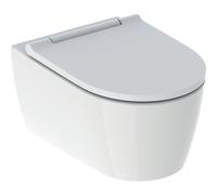 Pack WC Geberit ONE - à fond creux - turboflush - 37x54cm - Abattant WC - plan de couverture blanc - KeraTect - brillant blanc 500.201.01.1