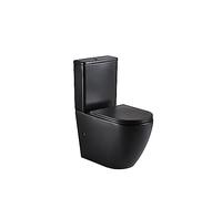 Pack WC Gênes Compact Couleur Noir Mat | Dimensions 82,5 cm Hauteur x 62 cm Profondeur x 39 cm Largeur