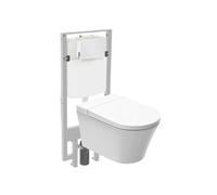 Pack WC lavant sans bride Seine avec télécommande + bâti support
