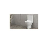 Pack WC Rimless à poser AMPIFOLIS ROUND 65x36x83 cm avec abattant à frein de chute