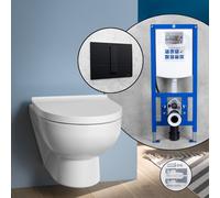 Pack WC suspendu compact Duravit No.1 et bâti-support neeos,, 2575090000+16791BM#SET,