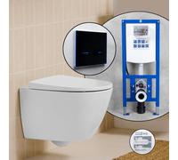 Pack WC suspendu compact Roca Ona et bâti-support neeos,, A346688620+16746BM#SET,