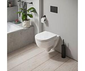 Pack WC suspendu Duravit D-Code 45130900A1 sans bride, avec abattant SoftClose, blanc brillant