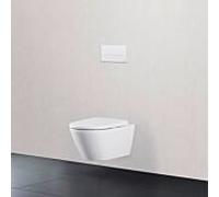 Duravit D-Neo wall washdown WC set 45770900A1 avec siège WC et système de fixation Durafix, sans rebord, blanc